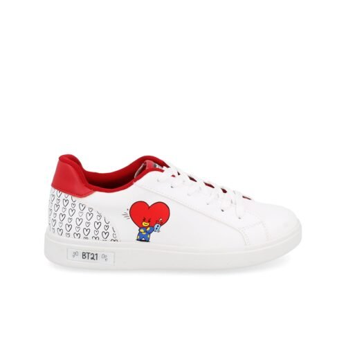 BT21 Urban Tennis Shoes, White, for Women