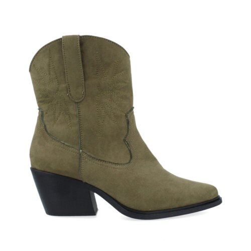 Women's Trender Casual Ankle Boots in Green